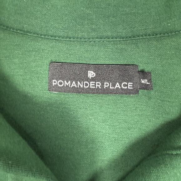 Tuckernuck Pomander Place Jaguar Green Easy Polo Swing Sweatshirt Size M / L - Picture 4 of 8